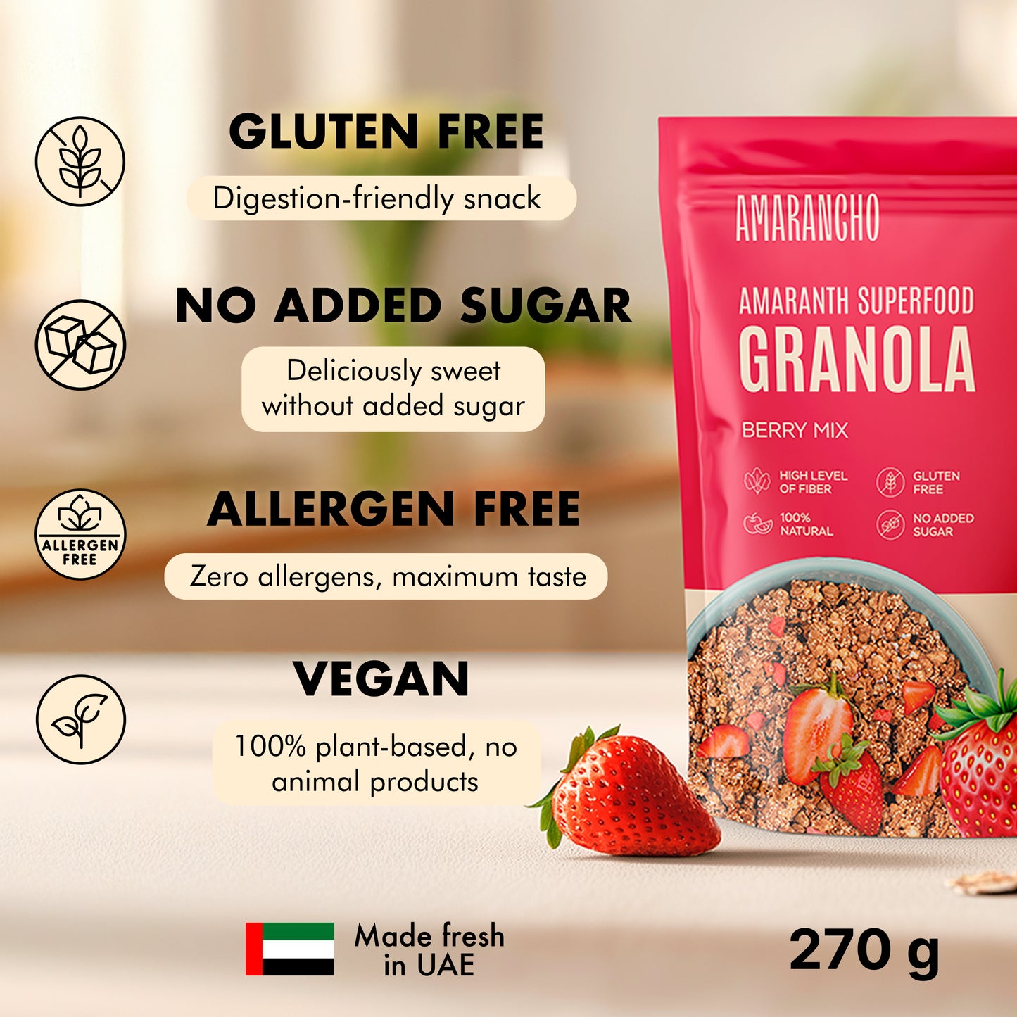 Amarancho Berry Mix Granola 270 gr х2