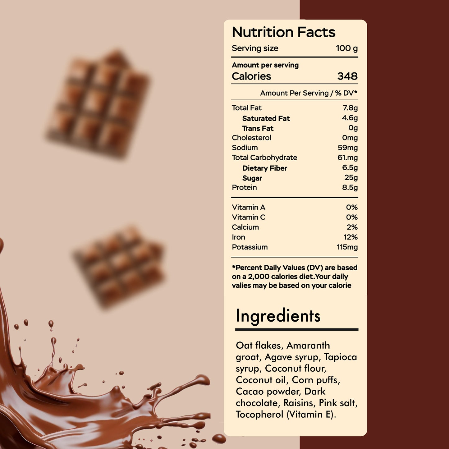 Amarancho Chocolate Granola 270 gr x2