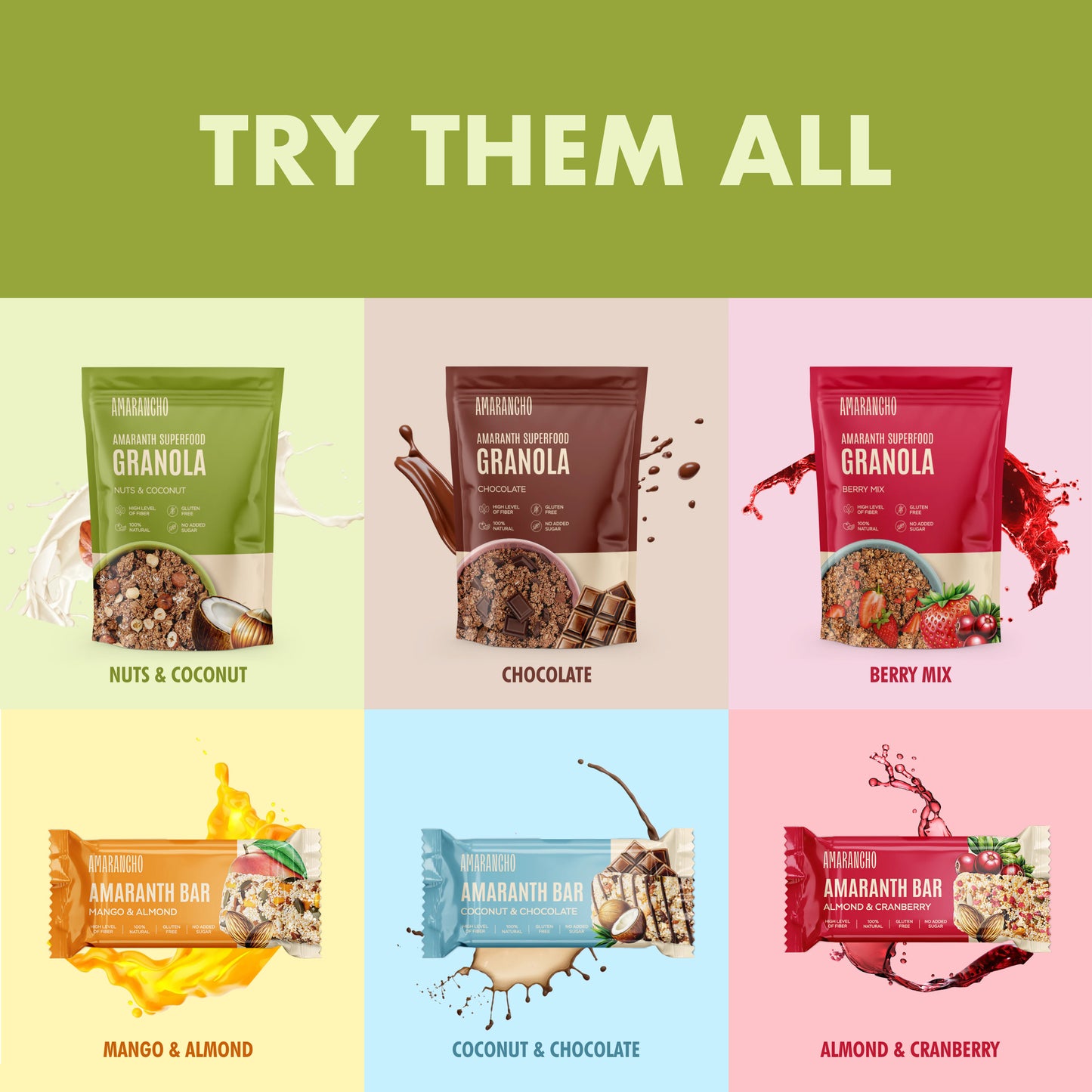 Amarancho Nut Baked Granola 270 gr x2